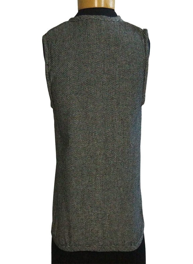 Making Believe Boys Peasant Costume Vest - Grey Tweed - Medium 6-8 | Pilgrim Outfit, Renaissance Vest, Victorian, Pioneer, Farmer Costume, 19th, and 20th Century Clothing, Newsie - Image 2